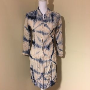 Anthropologie the Odell’s long sleeve tiedye dress